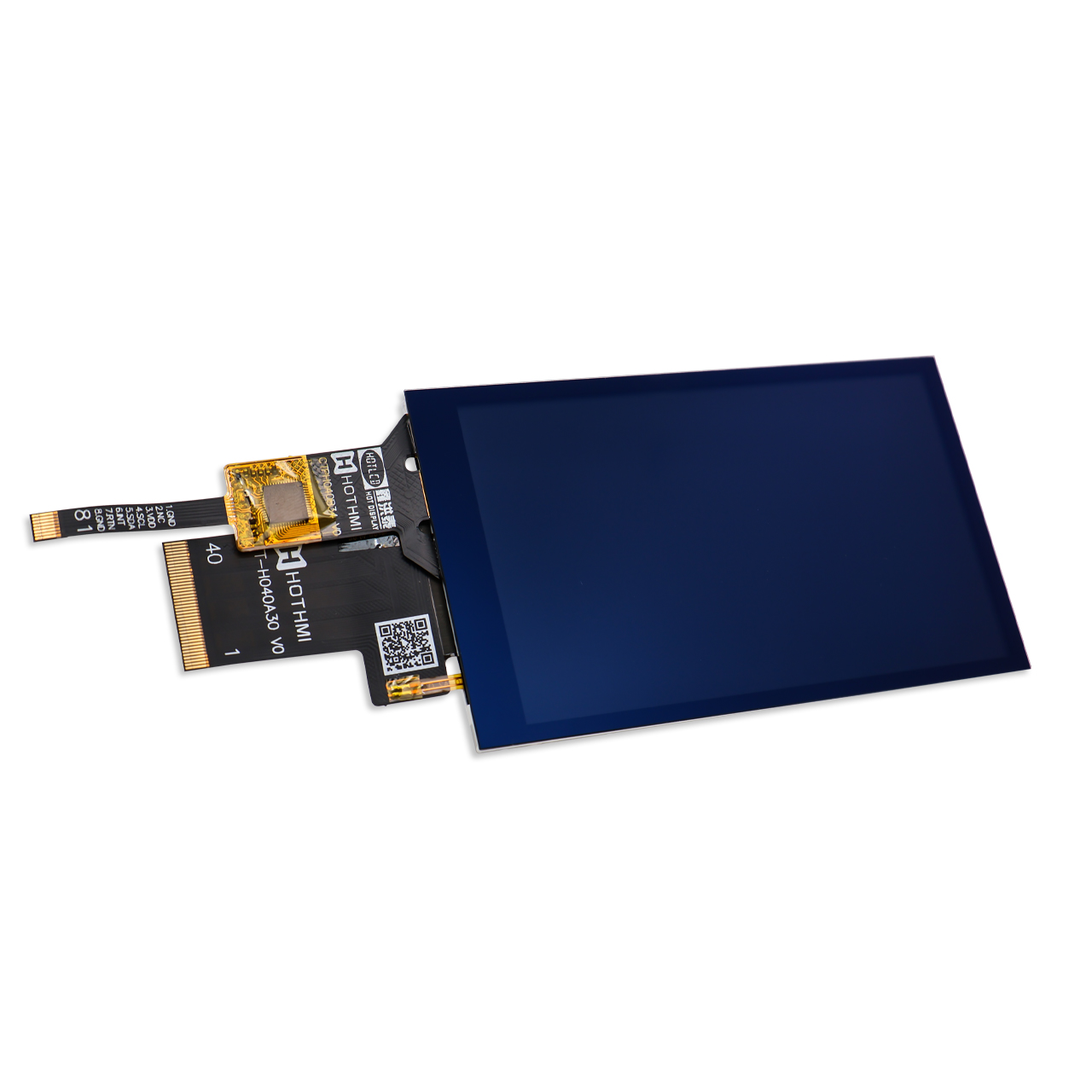 4.0寸 480x800半透反射式 TFT显示屏ST7701 RGB IPS 阳光下可视宽温 LCD 模块